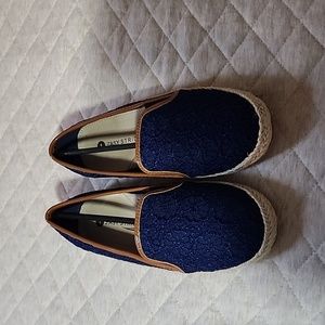 Easy Strider Girl's Little Kid Crochet Leather Slip On Shoe size 1